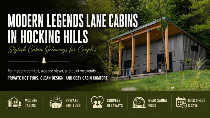 Modern Legends Lane Cabins in Hocking Hills