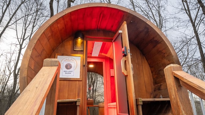 Sauna Pods in Hocking Hills