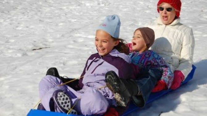 Sledding in the Hocking Hills!!!