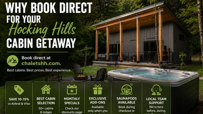 Why Book Direct for Your Hocking Hills Cabin Getaway