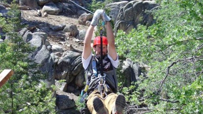 Ziplining in Hocking Hills Ohio